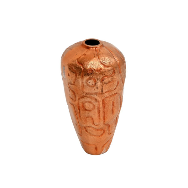 HomeRoots Set of Two Elegant Copper Abstract Aluminum Urn Vases for Modern Décor and Stylish Accents 634169