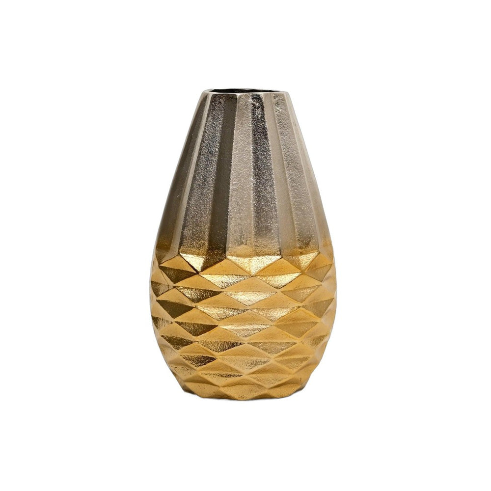 HomeRoots Set of Three Elegant Gold Aluminum Urn Table Vases - Vintage Decor for Home Centerpieces & Stylish Gifts 634171