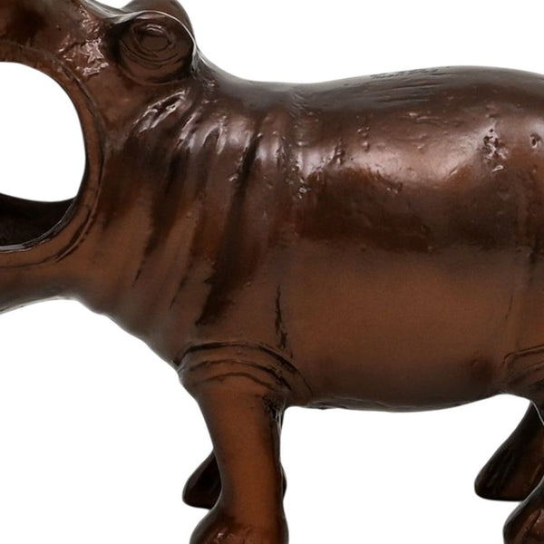 HomeRoots 29" Copper Aluminum Tabletop Sculpture - Modern Industrial Art Piece for Home or Office Décor & Gifts 634196
