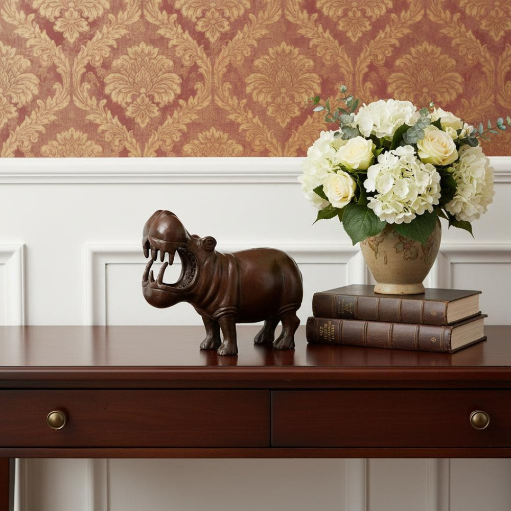 HomeRoots 29" Copper Aluminum Tabletop Sculpture - Modern Industrial Art Piece for Home or Office Décor & Gifts 634196