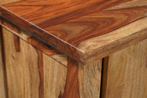 HomeRoots 72" Brown Solid Wood Live Edge Sideboard - Unique Handcrafted Storage with Rustic Charm & Style 634311