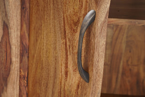 HomeRoots 72" Brown Solid Wood Live Edge Sideboard - Unique Handcrafted Storage with Rustic Charm & Style 634311