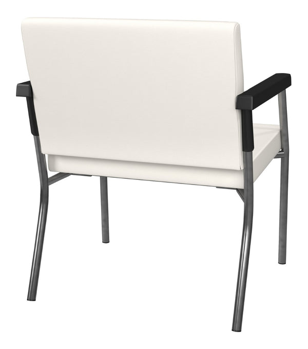 OSP Home Furnishings Bariatric Guest Chair with Reinforced Metal Frame and Plush Padded Seat for Medical Offices BC9602-R101