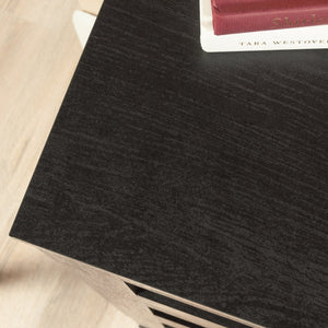 English Elm 4-Drawer Chest In Sleek Black Finish - Stylish Storage Solution For Bedrooms & Living Areas, Easy Assembly B356P402759