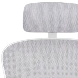HomeRoots Gray Adjustable Height Swivel Rolling Office Chair - Modern Ergonomic Design with Breathable Mesh Back 634583