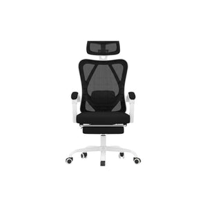 HomeRoots Black Adjustable Height Swivel Rolling Office Chair with Breathable Mesh, Durable Frame & Locking Casters 634587