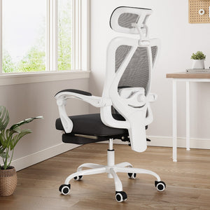 HomeRoots Black Adjustable Height Swivel Rolling Office Chair with Breathable Mesh, Durable Frame & Locking Casters 634587