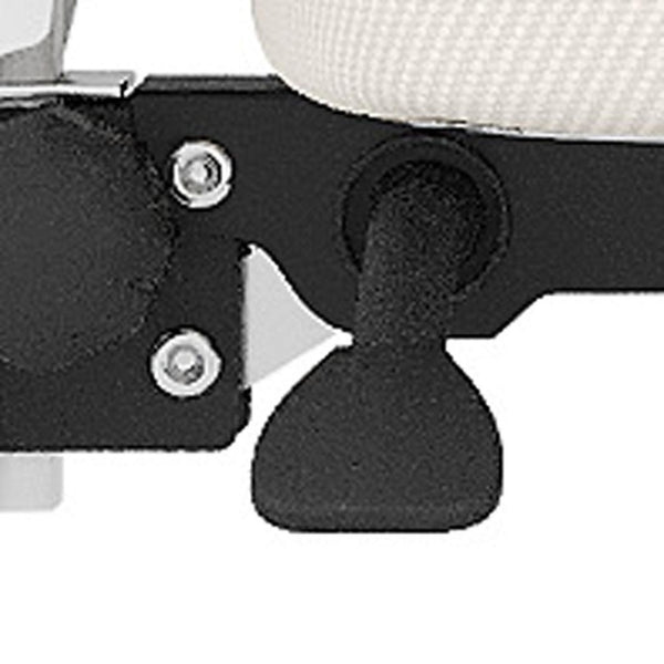 HomeRoots White Ergonomic Adjustable Height Swivel Office Chair with Rolling Casters for Maximum Comfort 634590