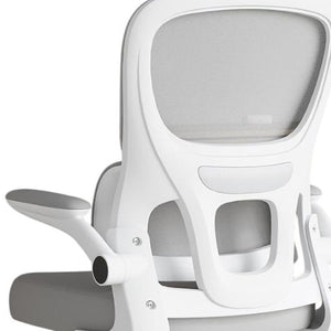 HomeRoots Gray Ergonomic Adjustable Height Swivel Rolling Gaming Chair for Comfort & Productivity at Home 634597