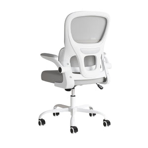 HomeRoots Gray Ergonomic Adjustable Height Swivel Rolling Gaming Chair for Comfort & Productivity at Home 634597