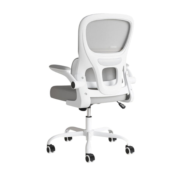 HomeRoots Gray Ergonomic Adjustable Height Swivel Rolling Gaming Chair for Comfort & Productivity at Home 634597