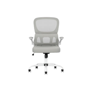 HomeRoots Gray Ergonomic Adjustable Height Swivel Rolling Gaming Chair for Comfort & Productivity at Home 634597