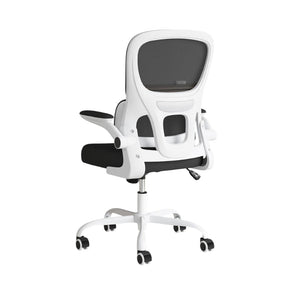 HomeRoots Black Adjustable Height Swivel Rolling Gaming Chair - Stylish Ergonomic Comfort for Home & Office Use 634598