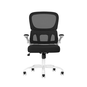 HomeRoots Black Adjustable Height Swivel Rolling Gaming Chair - Stylish Ergonomic Comfort for Home & Office Use 634598