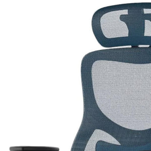 HomeRoots Black Adjustable Height Swivel Office Chair with Mesh Back, Rolling Casters & Ergonomic Support 634601
