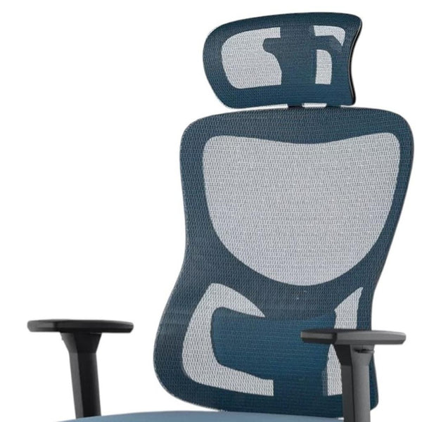 HomeRoots Black Adjustable Height Swivel Office Chair with Mesh Back, Rolling Casters & Ergonomic Support 634601