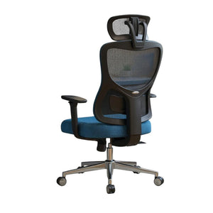HomeRoots Black Adjustable Height Swivel Office Chair with Mesh Back, Rolling Casters & Ergonomic Support 634601