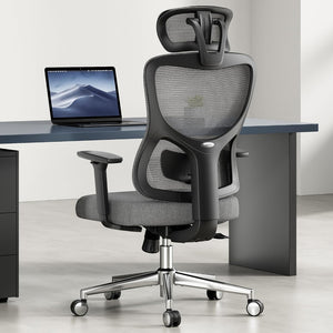 HomeRoots Black Adjustable Height Swivel Rolling Office Chair with Breathable Mesh and Lumbar Support Design 634603