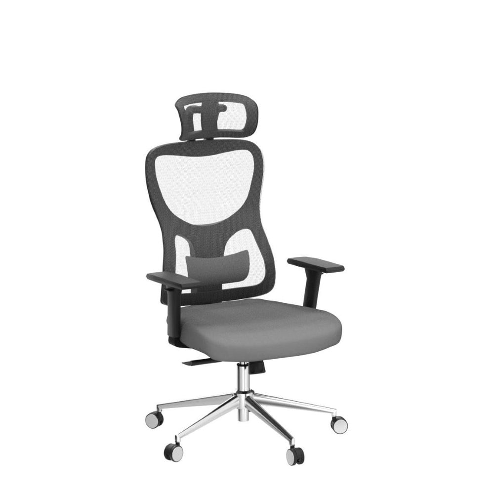 HomeRoots Black Adjustable Height Swivel Rolling Office Chair with Breathable Mesh and Lumbar Support Design 634603