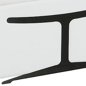 HomeRoots White Italian Leather U-Shaped Modular Sectional Sofa with Console & USB, Perfect for Modern Spaces 634671