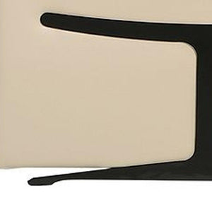 HomeRoots Beige Italian Leather U-Shaped Eight-Piece Power Reclining Sectional with Console for Luxury Comfort 634683