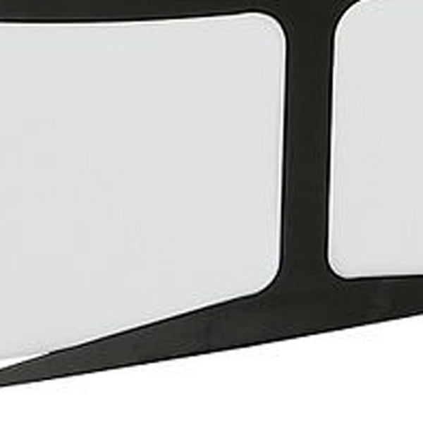 HomeRoots White Italian Leather Modular U-Shaped Sectional Sofa with Console - Luxurious Comfort & Style! 634687