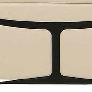 HomeRoots Beige Italian Leather U-Shaped Power Reclining Sectional with Console – Luxury Seating for 8! 634691