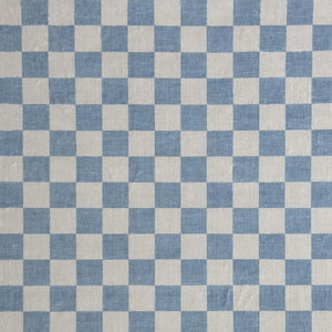 HomeRoots 5' Stylish Blue and Off-White Checkered Area Rug for Modern Homes - Durable, Stain-Resistant Design 8' X 11' 634768