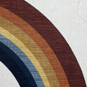 HomeRoots 5' Playful Rainbow Area Rug for Kids - Durable, Stain-Resistant Design for Playrooms & Nurseries 5' X 8' 634778