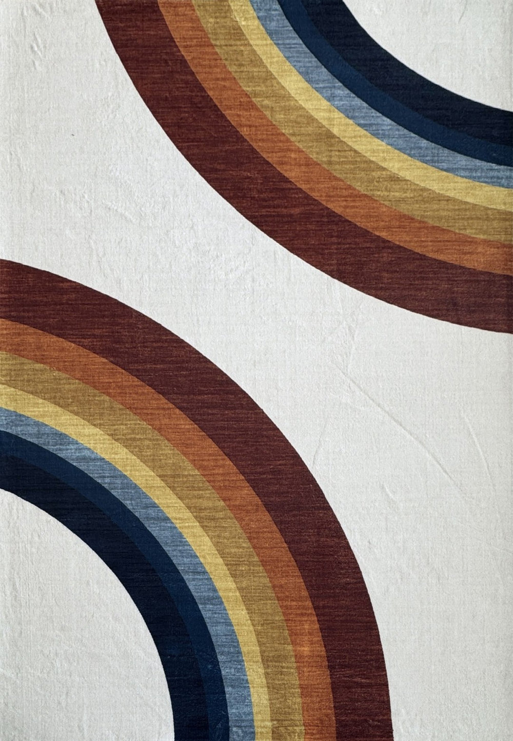 HomeRoots 5' Playful Rainbow Area Rug for Kids - Durable, Stain-Resistant Design for Playrooms & Nurseries 5' X 8' 634778