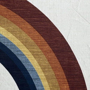 HomeRoots 5' Playful Rainbow Area Rug for Kids - Durable, Stain-Resistant Design for Playrooms & Nurseries 7' X 10' 634779