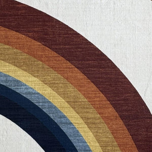 HomeRoots 5' Playful Rainbow Area Rug for Kids - Durable, Stain-Resistant Design for Playrooms & Nurseries 8' X 11' 634780