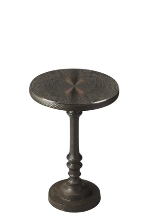 HomeRoots 24" Bronze Metal Pedestal End Table - Sleek, Stylish, and Versatile Accent for Any Space Decor 634875