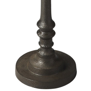 HomeRoots 24" Bronze Metal Pedestal End Table - Sleek, Stylish, and Versatile Accent for Any Space Decor 634875