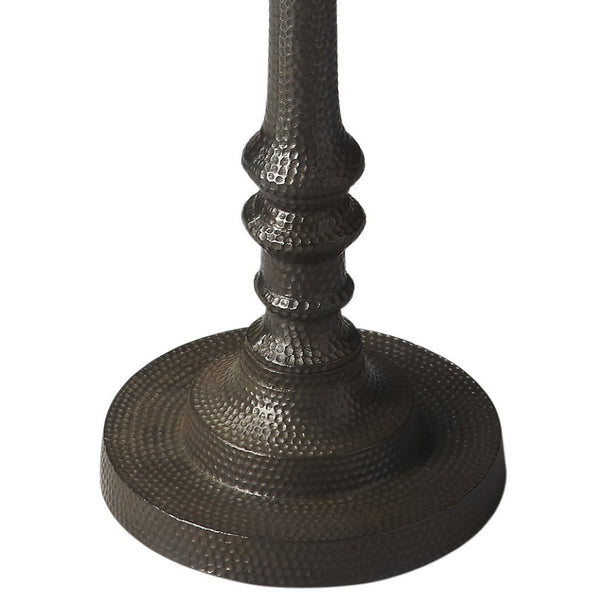 HomeRoots 24" Bronze Metal Pedestal End Table - Sleek, Stylish, and Versatile Accent for Any Space Decor 634875
