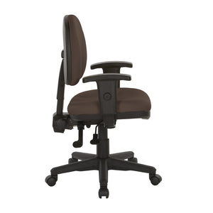 OSP Home Furnishings Sculptured Ergonomic Office Chair with Lumbar Support and Greenguard Certified Padding Java 8180-R102