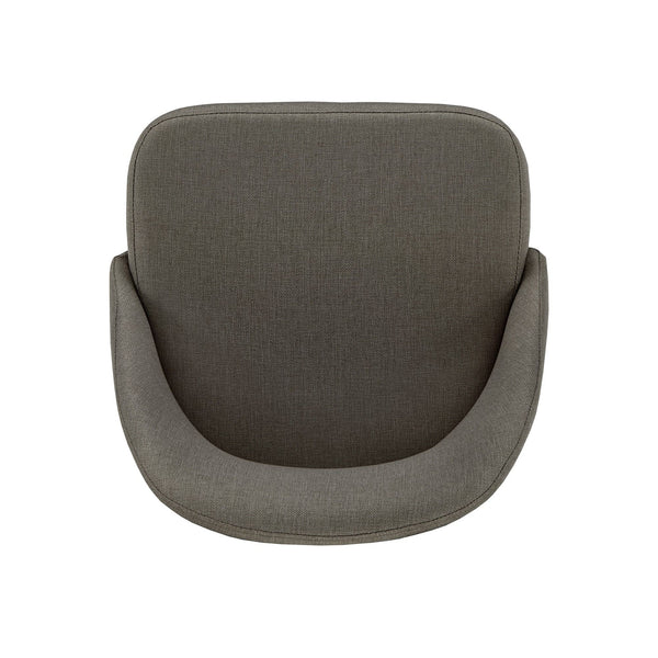 Krista Upholstered Fabric Dining Chair Set with Open Back and Iron Legs Mid Century