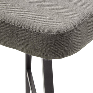 Krista Mid-century Swivel Counter Stools Set of Two with Retro Curved Back Iron Frame