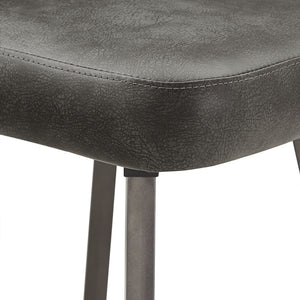 Kryston Retro Swivel Counterstools Set of Two with Cutout Back and Foam Cushion Seat