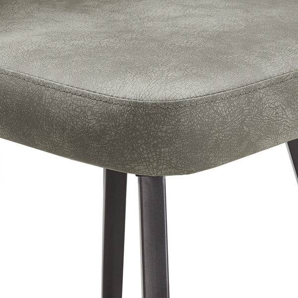 Kryston Retro Swivel Counterstools Set of Two with Cutout Back and Foam Cushion Seat