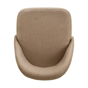 Krista Upholstered Fabric Swivel Stool with Retro Iron Legs for Kitchen or Bar