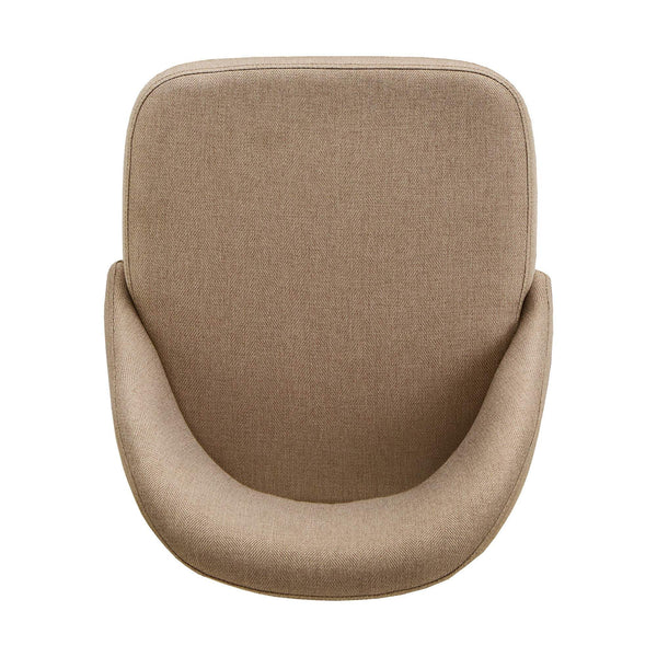 Krista Upholstered Fabric Swivel Stool with Retro Iron Legs for Kitchen or Bar