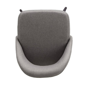 Krista Upholstered Fabric Swivel Stool with Retro Iron Legs for Kitchen or Bar