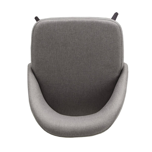 Krista Upholstered Fabric Swivel Stool with Retro Iron Legs for Kitchen or Bar