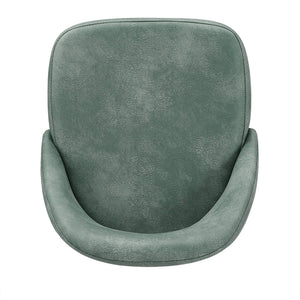 Kryston Swivel Barstools Set of 2 Upholstered Mid-century Iron Legs Kitchen Seating