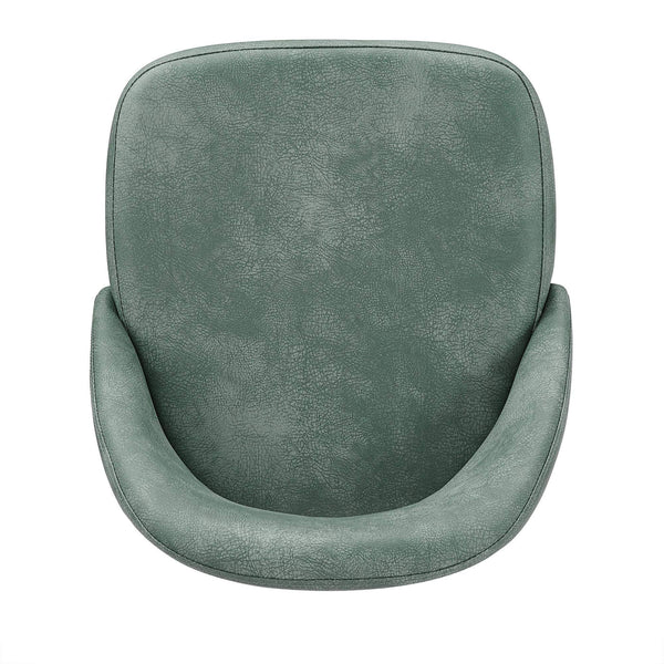 Kryston Swivel Barstools Set of 2 Upholstered Mid-century Iron Legs Kitchen Seating