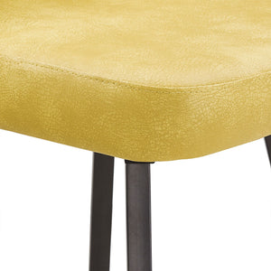 Kryston Swivel Barstools Set of 2 Upholstered Mid-century Iron Legs Kitchen Seating
