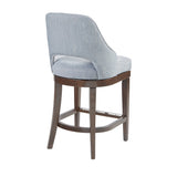 Madison Park Jillian Transitional Counter  Stool with Swivel Seat MP104-0510 Blue