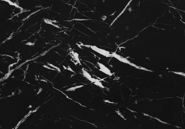 English Elm Computer Desk with Marble-Look Laminate Top and Industrial Metal Sawhorse Legs, 3-Tier Storage Black 50 L x 26 W x 5 H B2710P219838