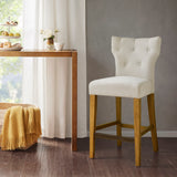 Madison Park Avila Transitional Tufted Back Counter Stool FPF20-0531 Cream